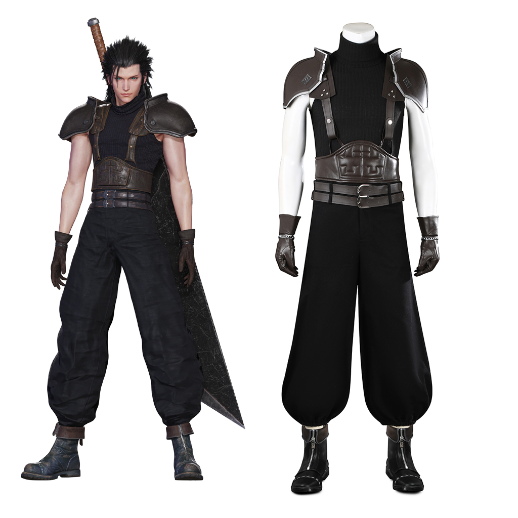 Men'S Shoes For Suits - Costume de Cosplay Zack Fair FF7,