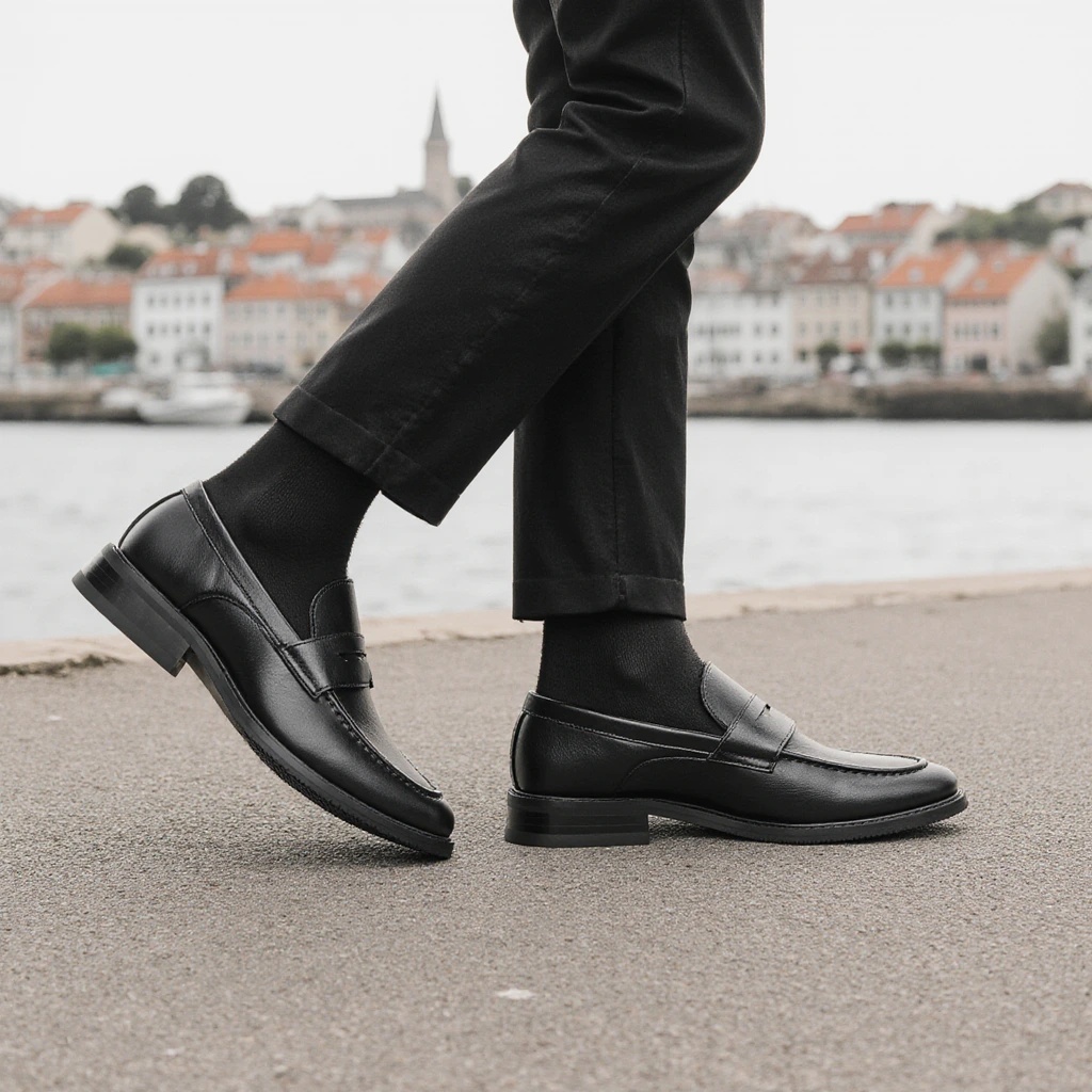 Men'S Shoes For Suits - Mocassins noirs pour hommes, chaussures habillées