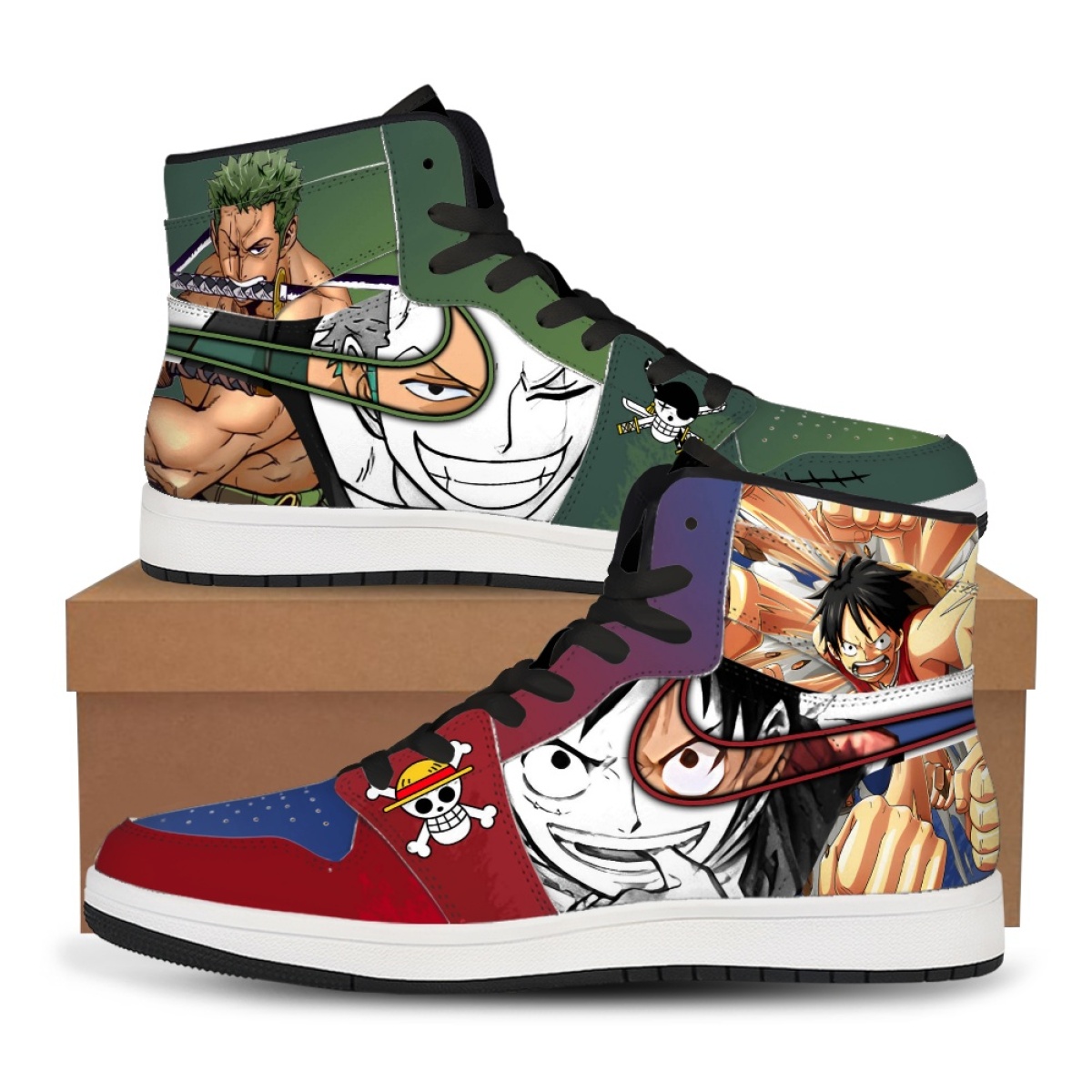 Men'S Shoes Good For Running - Baskets montantes unisexe One Piece Anime