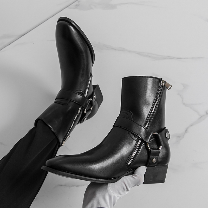 Men'S Shoes For Suits - Bottes de Cowboy d'extérieur respirantes pour
