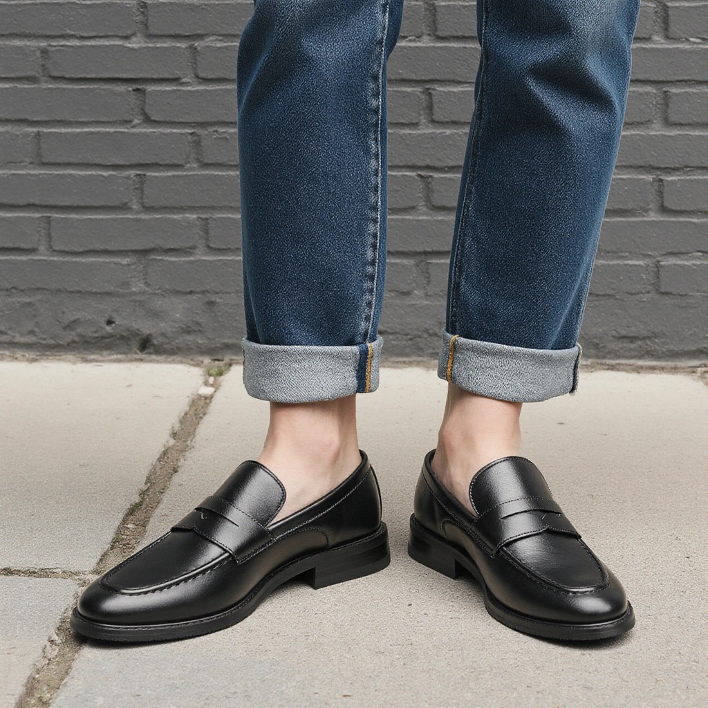 Mocassins noirs pour hommes, c - Men'S Shoes For Suits avis et prix
