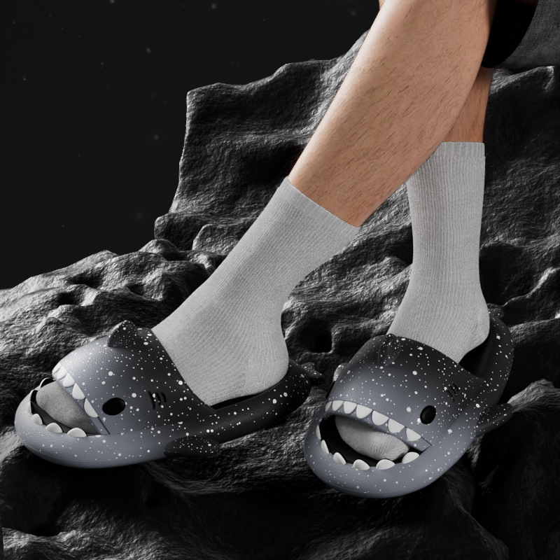 Pantoufles de requin de dessin - Men Shoes Size avis et prix