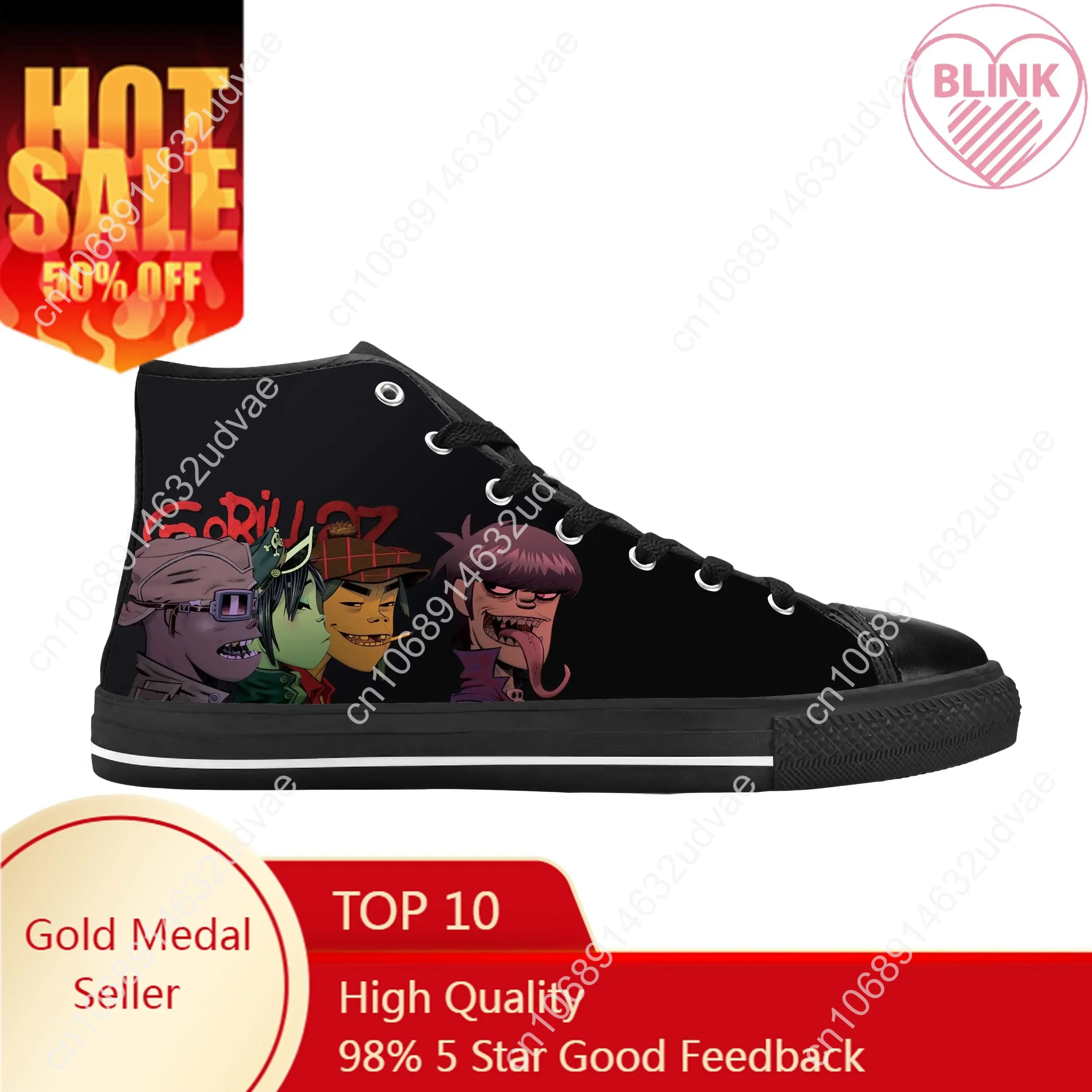 Gorillaz, groupe de rock brita - Men Shoes Uk avis et prix